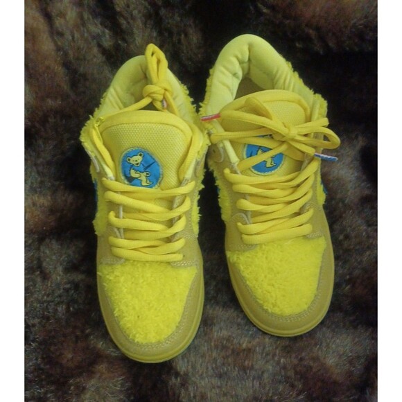 New NO BOX Nike Dunk Low SB Grateful Dead Yellow Bear 2020 Size Womens 8 Rare - Picture 10 of 12